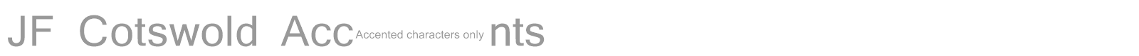 Cotswold font preview